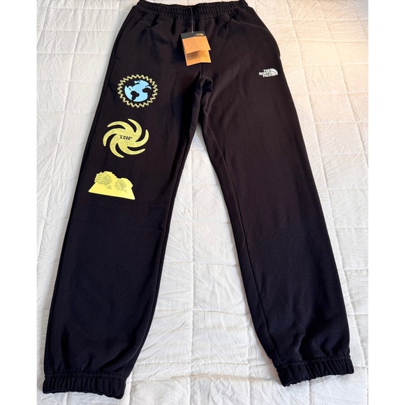 The North Face TNF Men's Half Dome Sweatpant Black/Snow XS Joggers NWT - Picture 2 of 9